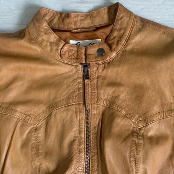 Scully soft Leather Western Braided studs Camel Tan Jacket size L vintage - Picture 7 of 16